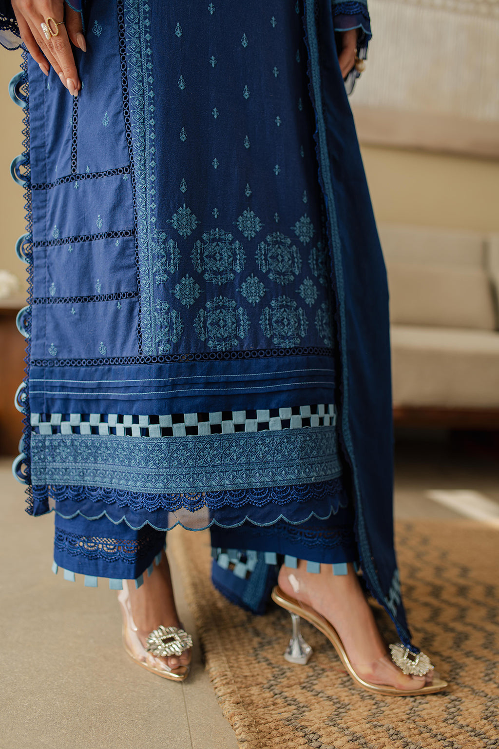 Embroidered Shirt Shalwar Dupatta - 0711