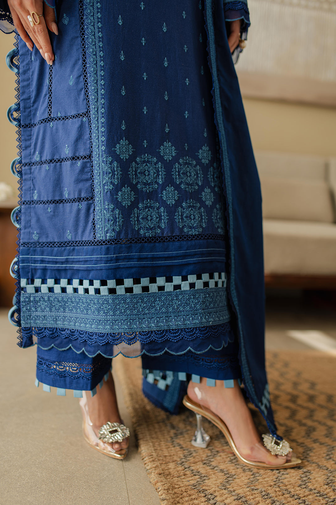 Embroidered Shirt Shalwar Dupatta - 0711