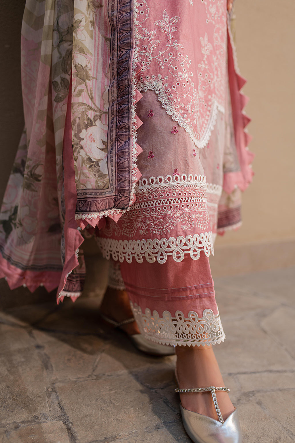 Embroidered Shirt Shalwar Dupatta - 0712
