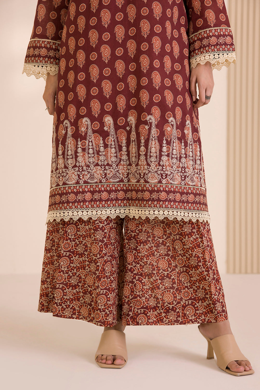 Embroidered Shirt Shalwar - 0012