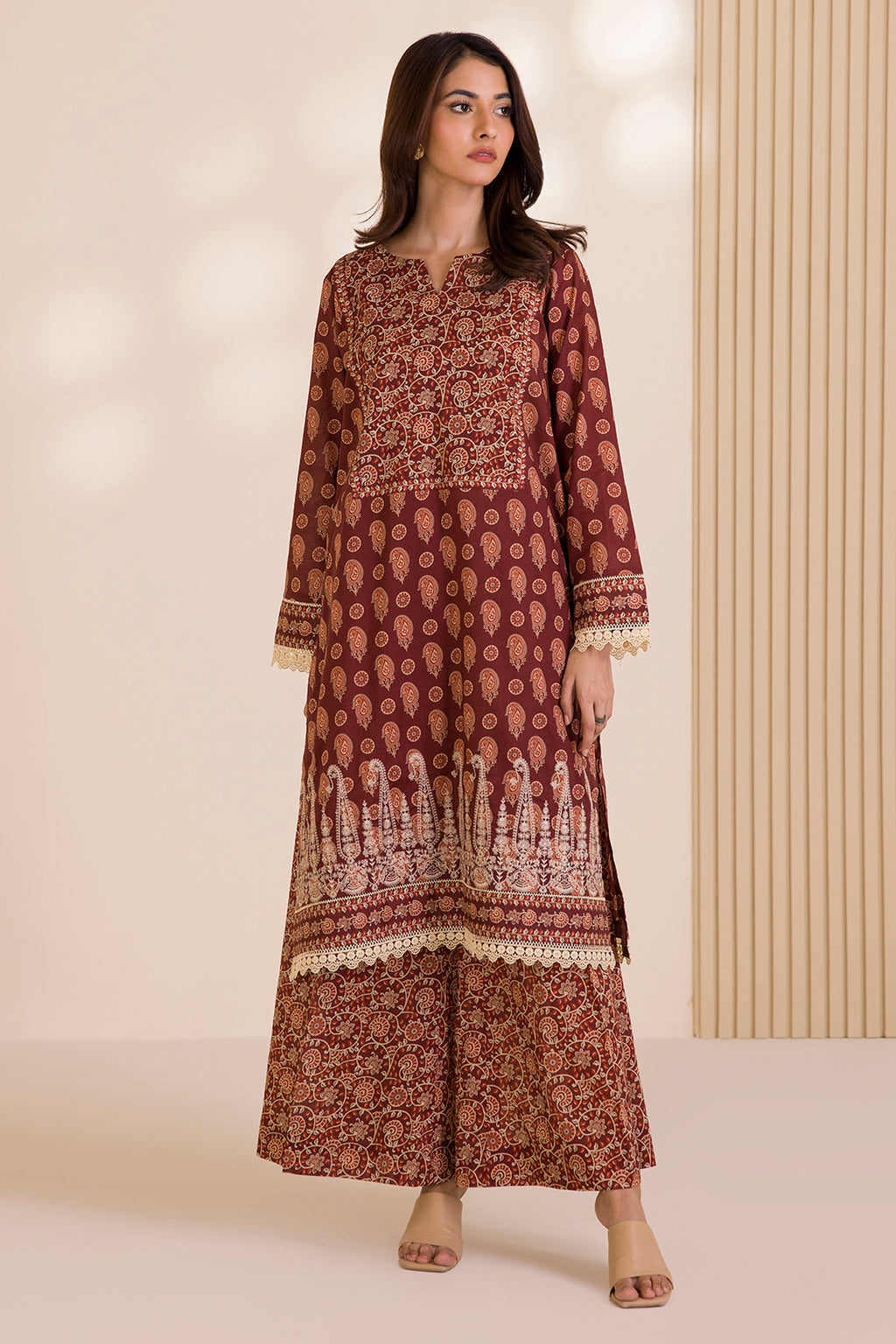 Embroidered Shirt Shalwar - 0012