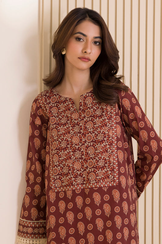 Embroidered Shirt Shalwar - 0012