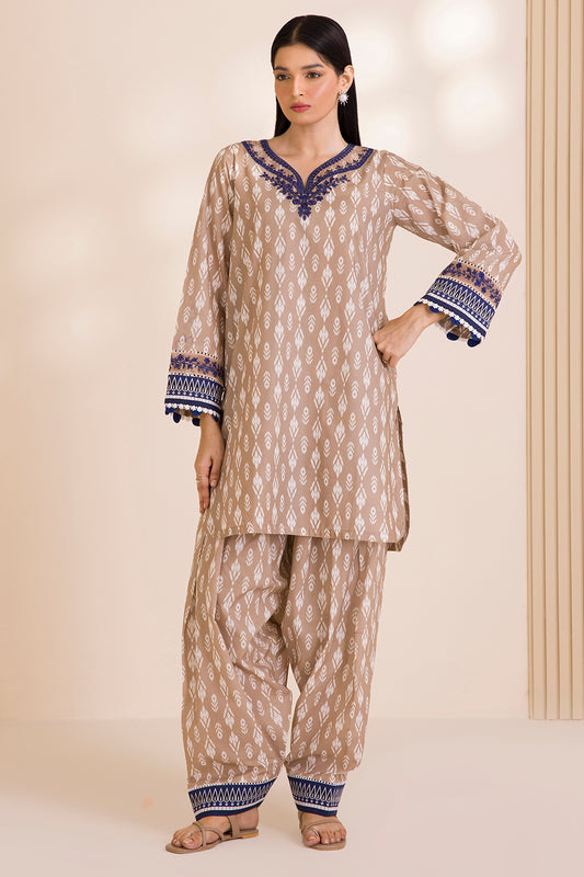 Embroidered Shirt Shalwar - 0016