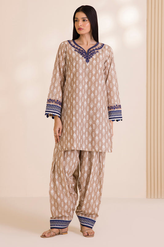 Embroidered Shirt Shalwar - 0016