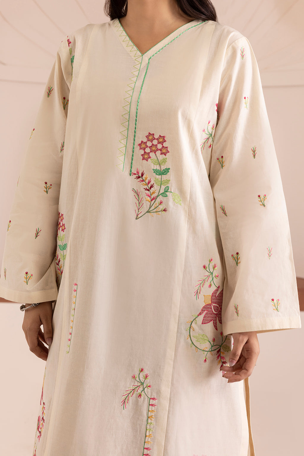 Embroidered Shirt Shalwar Dupatta - 0184