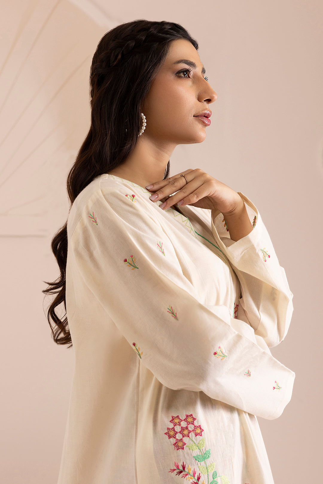 Embroidered Shirt Shalwar Dupatta - 0184