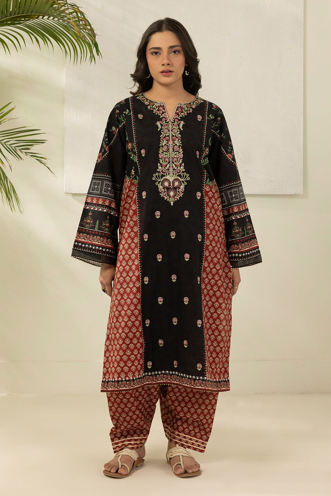 Embroidered Shirt Shalwar - 0186