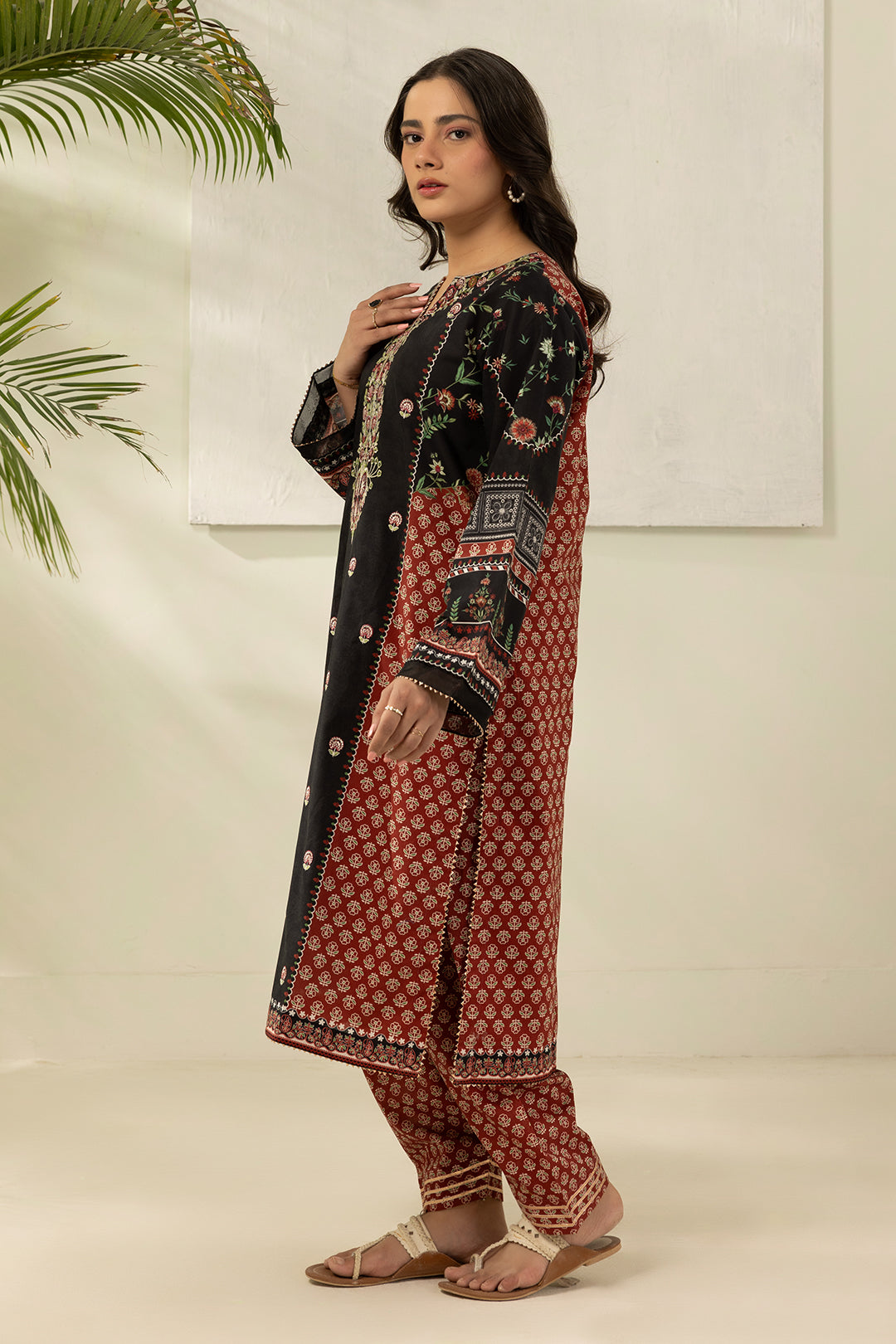 Embroidered Shirt Shalwar - 0186