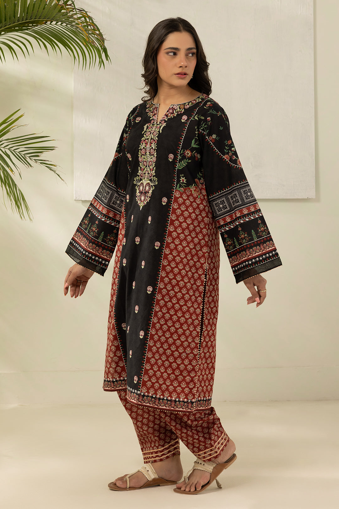 Embroidered Shirt Shalwar - 0186