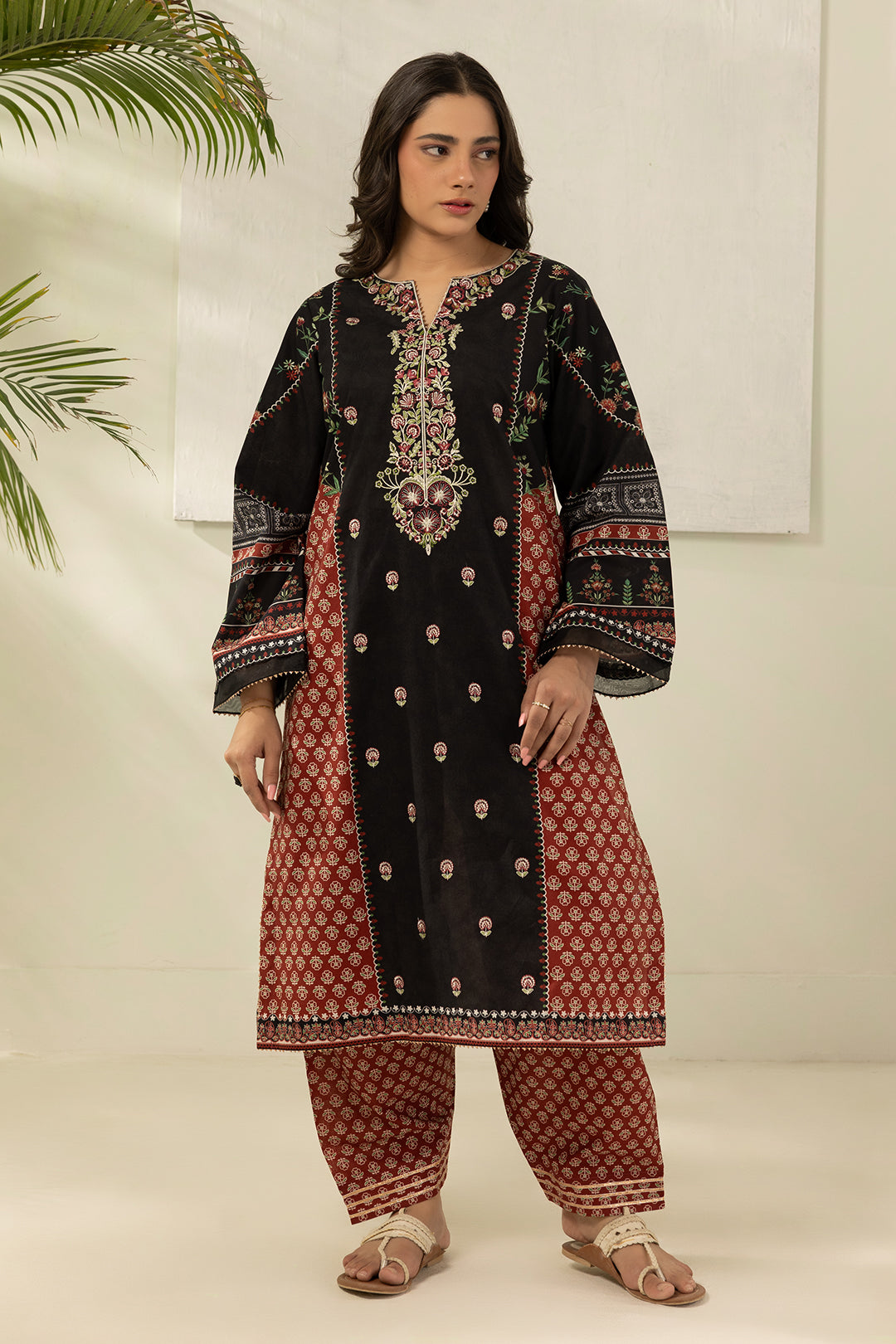 Embroidered Shirt Shalwar - 0186