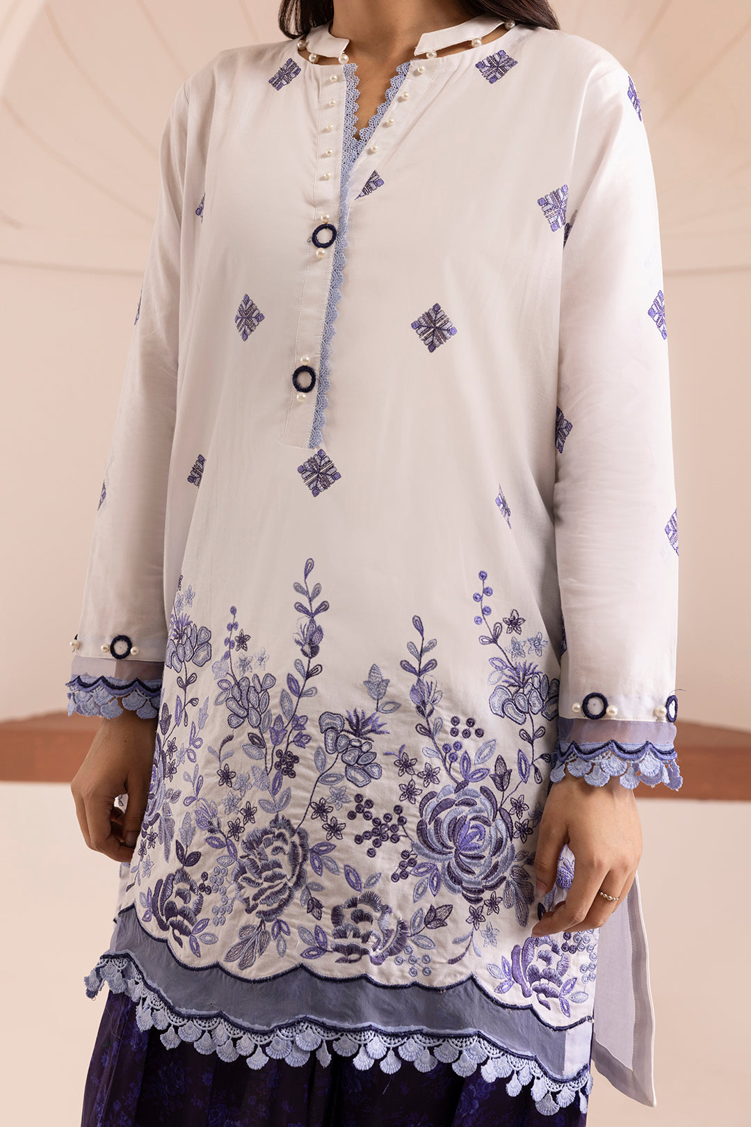 Embroidered Shirt Shalwar - 0187