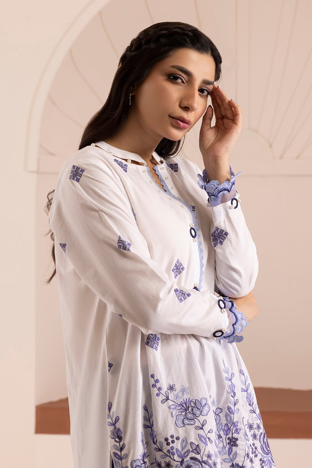 Embroidered Shirt Shalwar - 0187