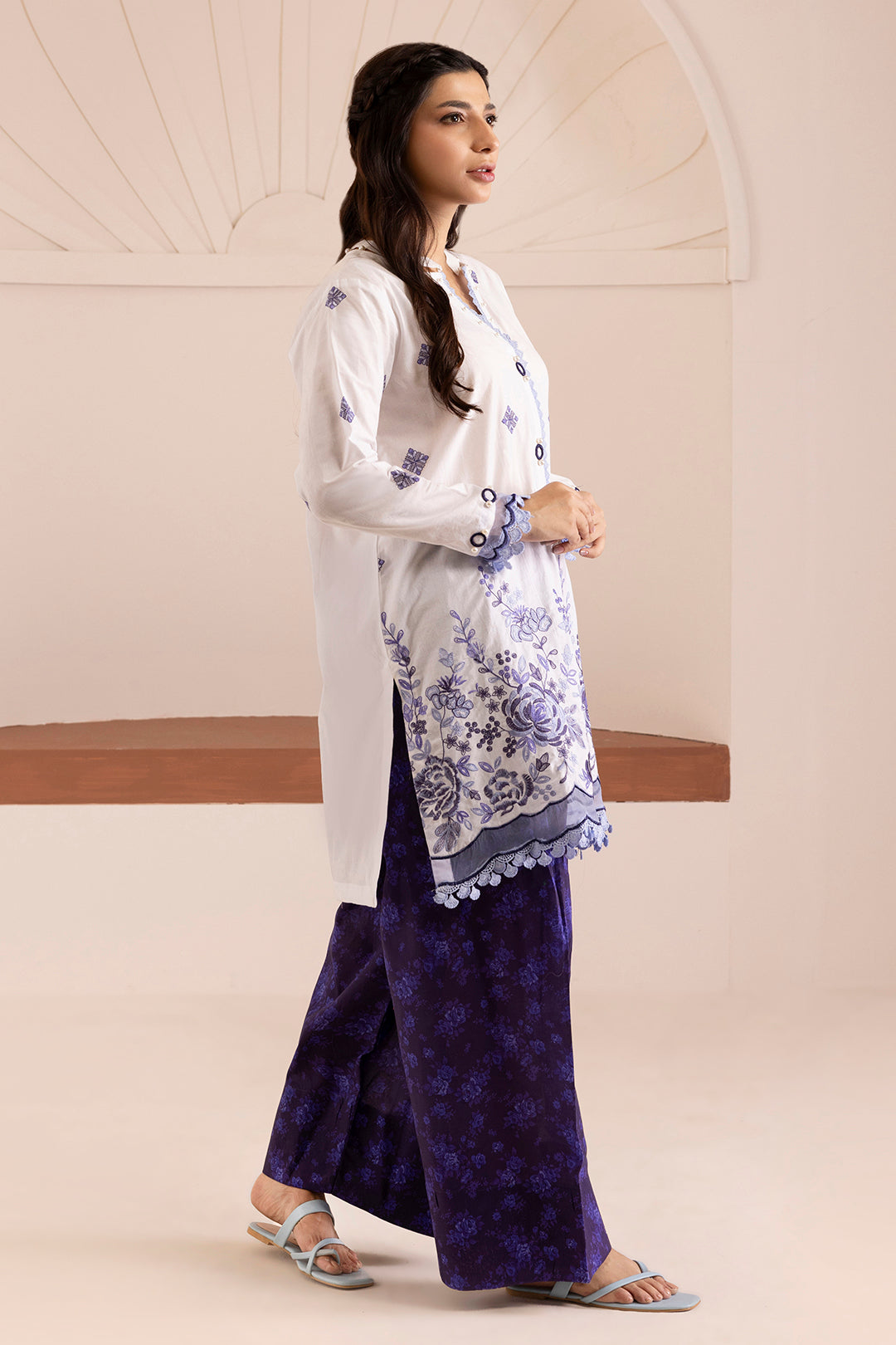 Embroidered Shirt Shalwar - 0187