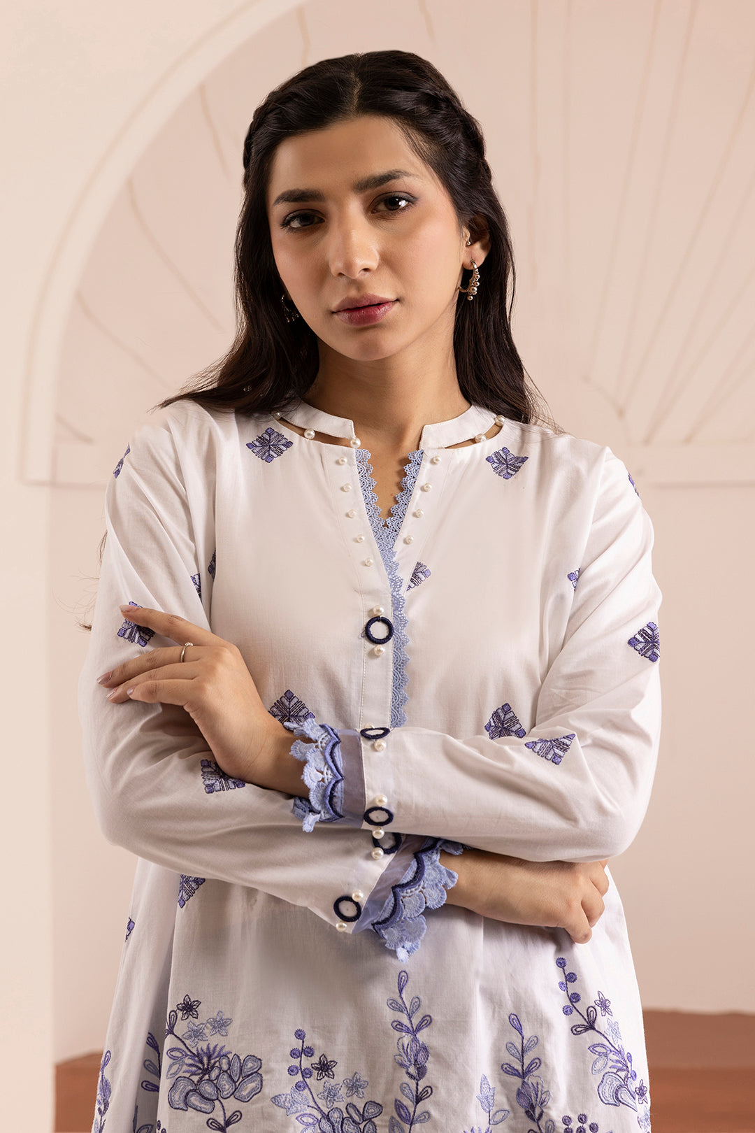 Embroidered Shirt Shalwar - 0187