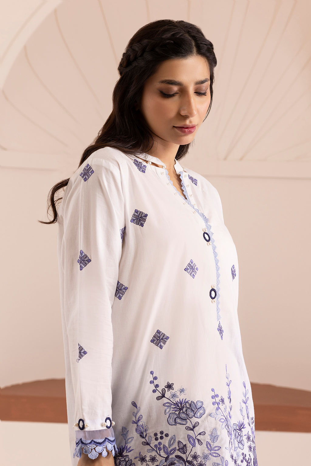 Embroidered Shirt Shalwar - 0187