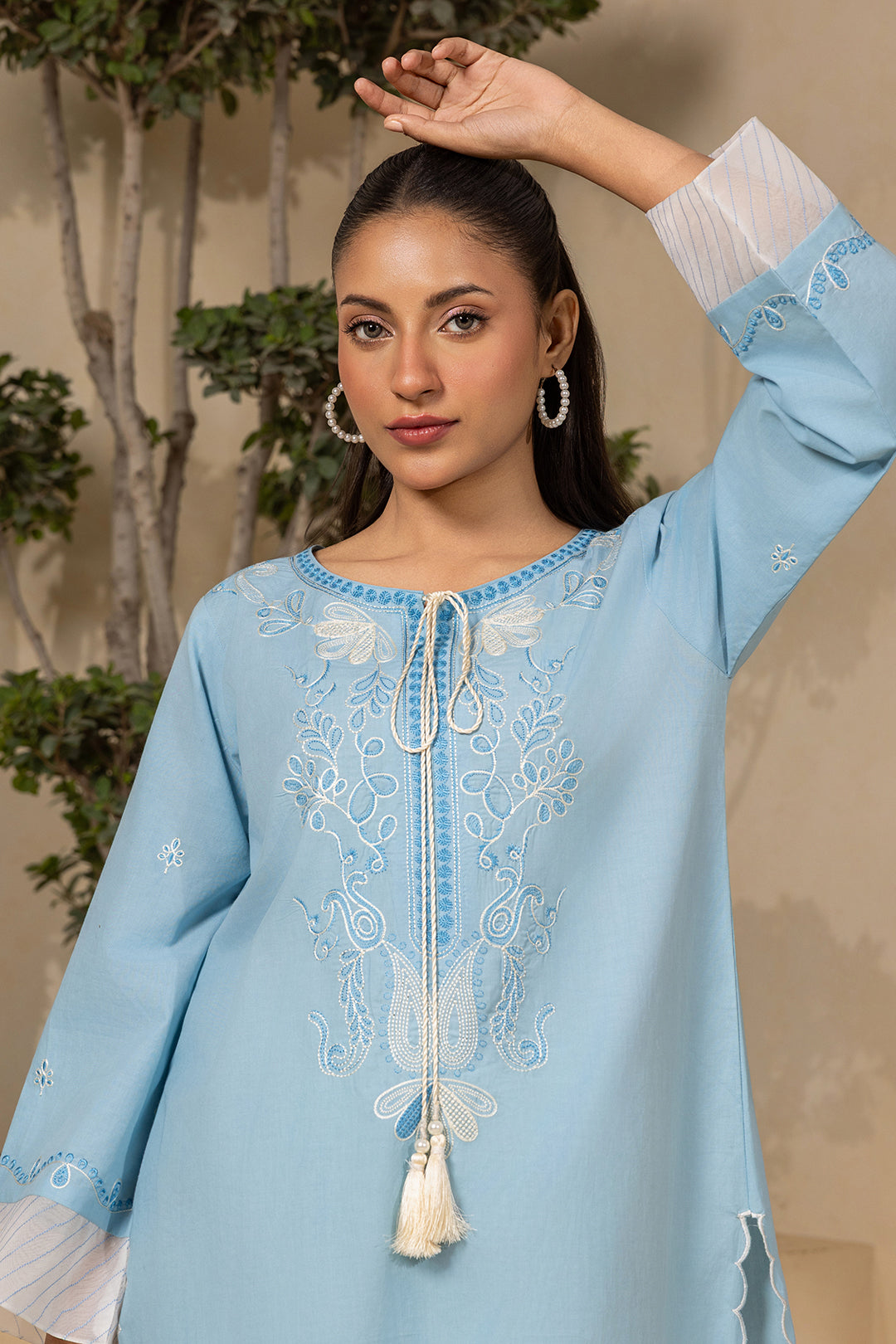 Embroidered Shirt Shalwar - 0189
