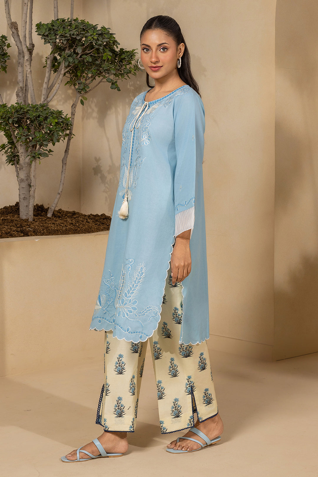 Embroidered Shirt Shalwar - 0189
