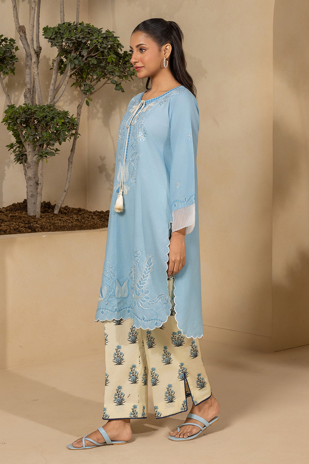 Embroidered Shirt Shalwar - 0189