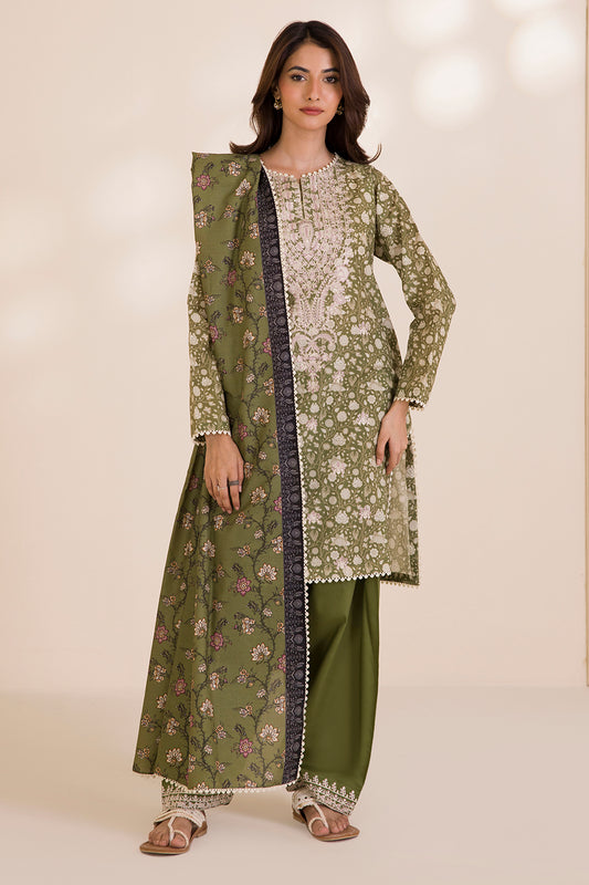 Embroidered Shirt Shalwar Dupatta - 0041