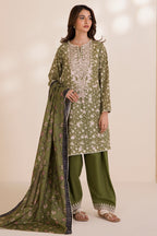Embroidered Shirt Shalwar Dupatta - 0041