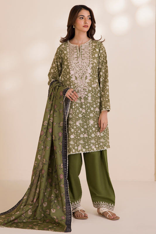 Embroidered Shirt Shalwar Dupatta - 0041