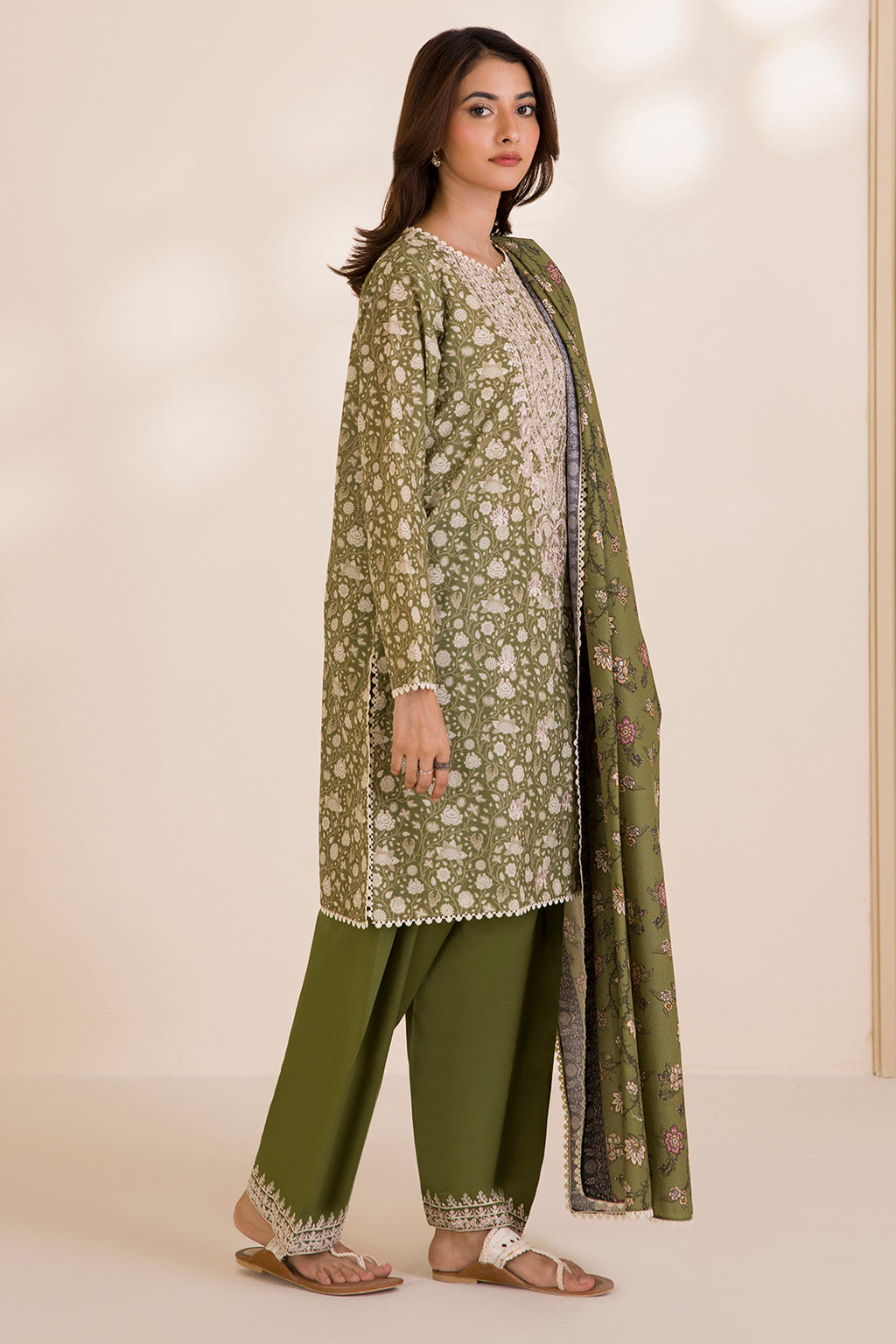 Embroidered Shirt Shalwar Dupatta - 0041