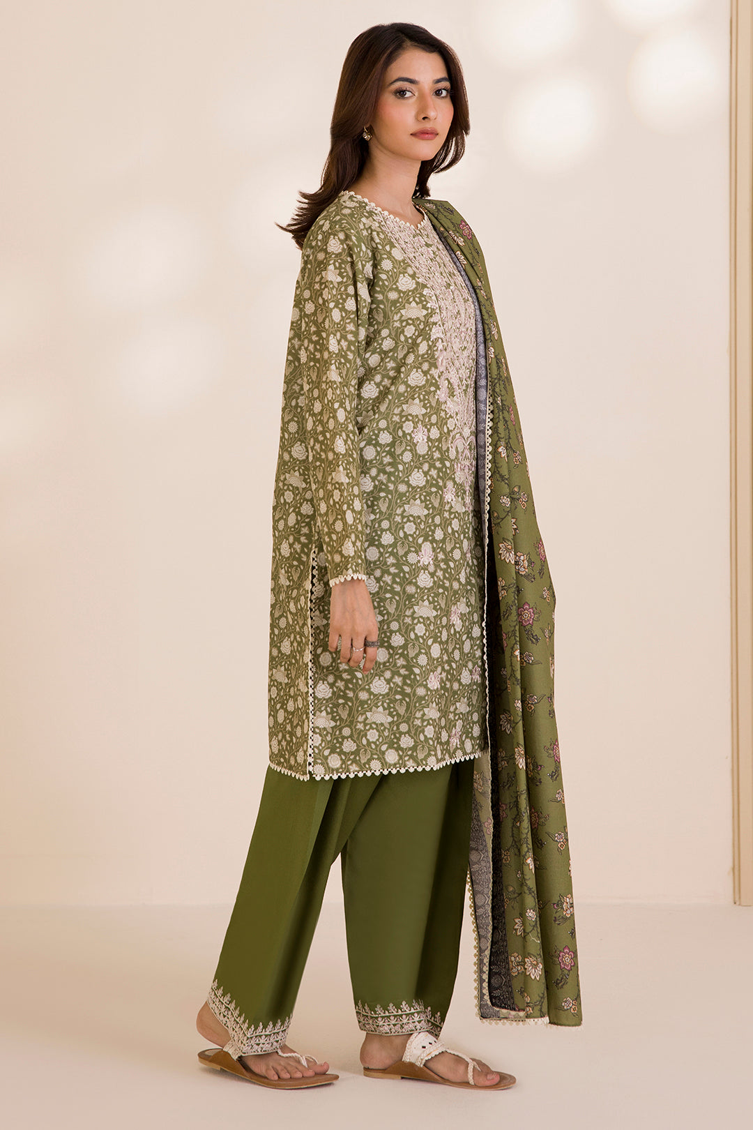 Embroidered Shirt Shalwar Dupatta - 0041