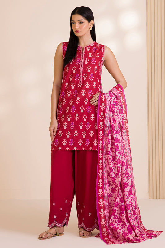 Embroidered Shirt Shalwar Dupatta - 0042