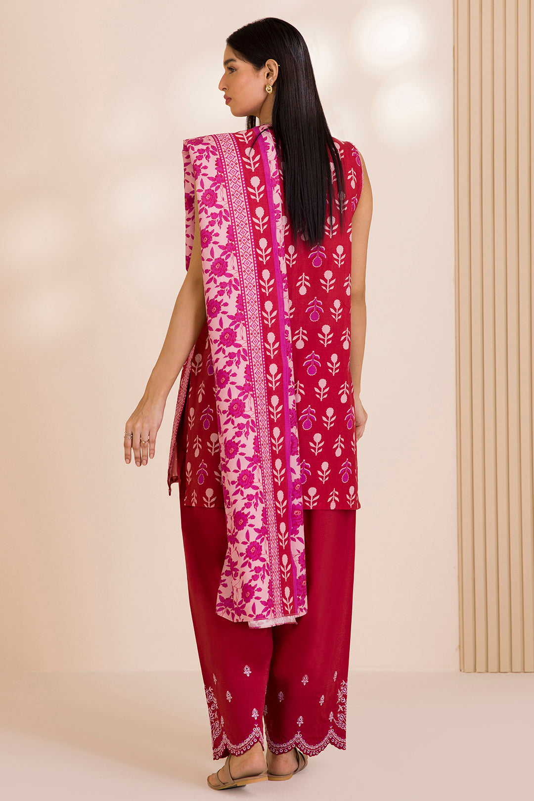 Embroidered Shirt Shalwar Dupatta - 0042