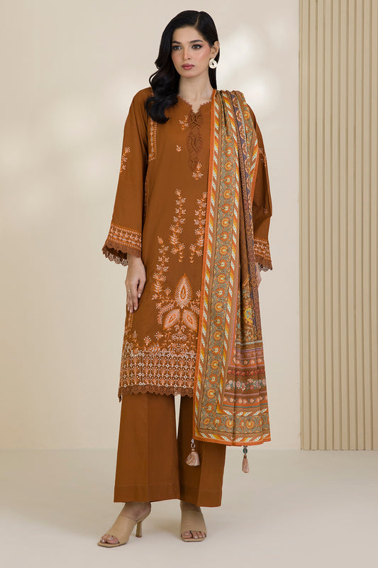 Embroidered Shirt Shalwar Dupatta - 0045