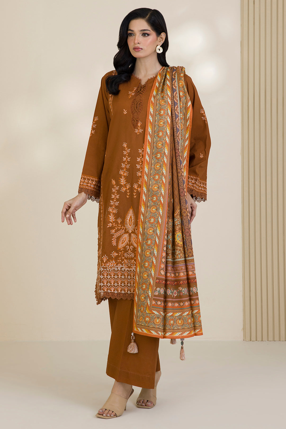 Embroidered Shirt Shalwar Dupatta - 0045