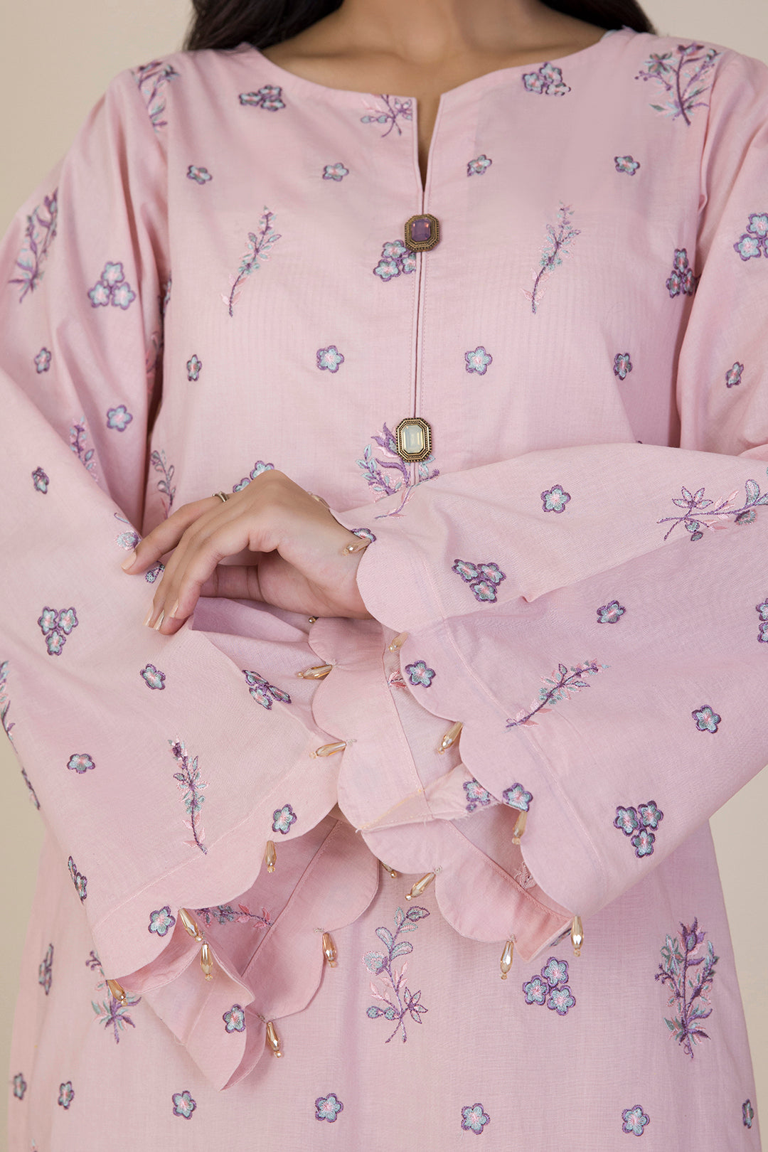 Embroidered Shirt Shalwar Dupatta - 0046