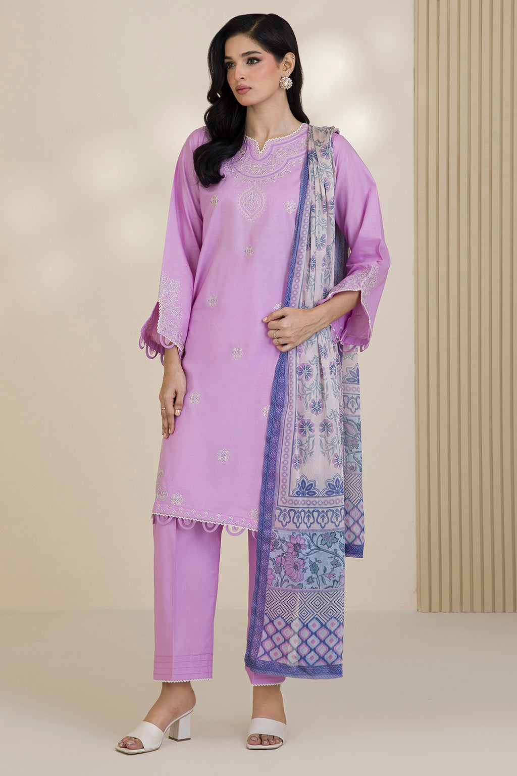 Embroidered Shirt Shalwar Dupatta - 0047