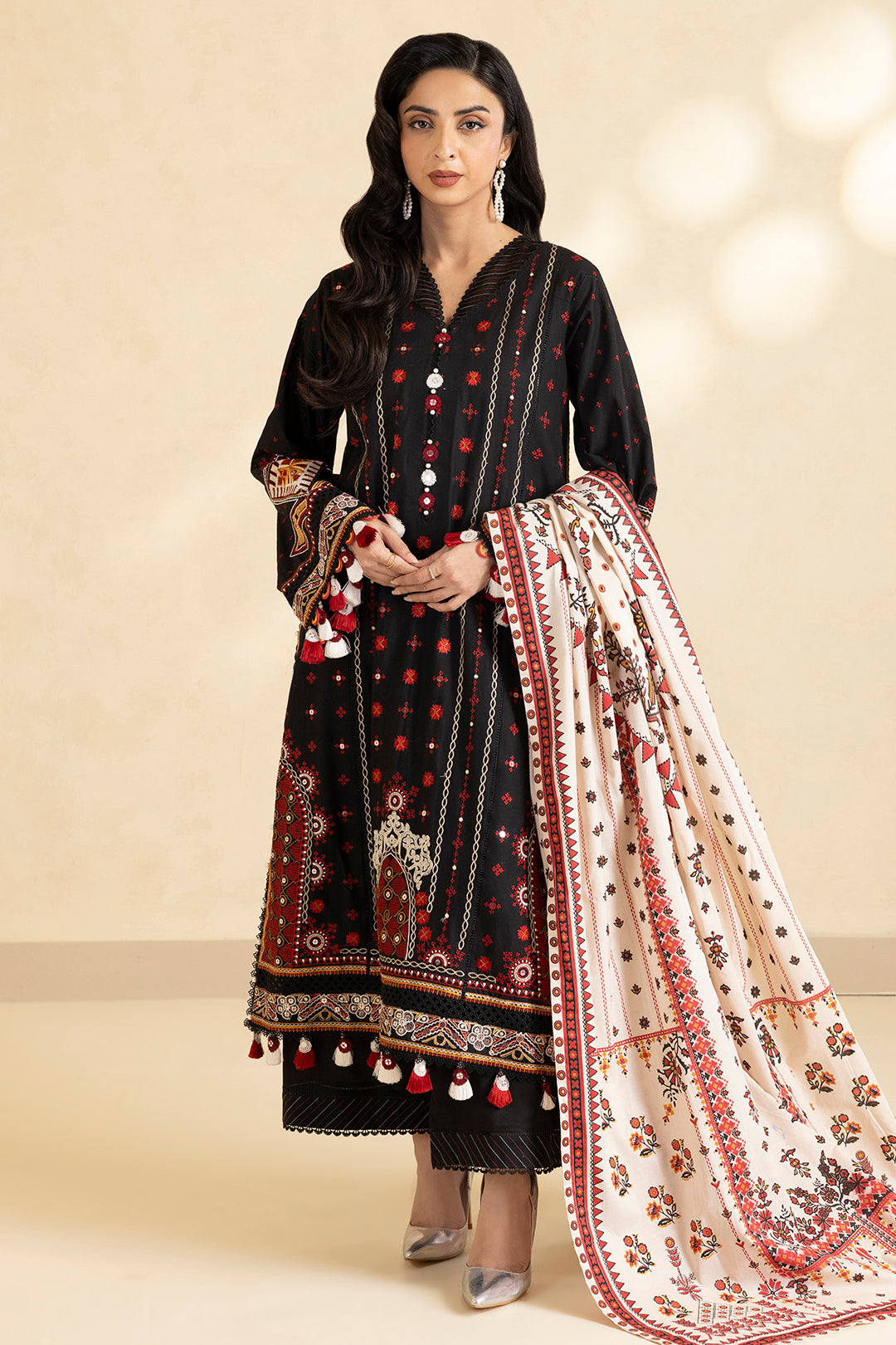 Embroidered Shirt Shalwar Dupatta - 0049