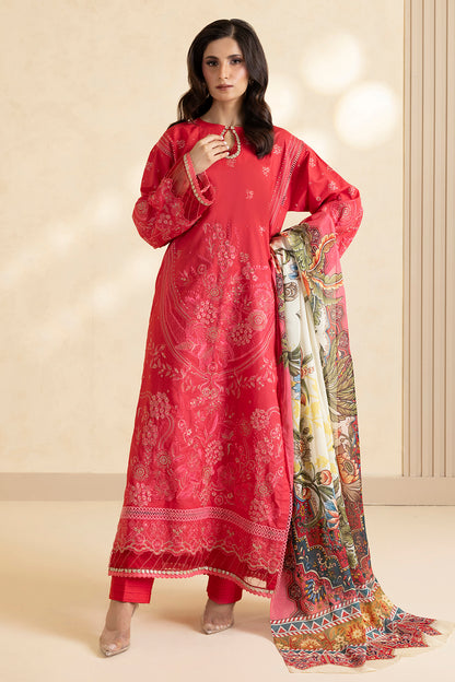 Embroidered Shirt Shalwar Dupatta - 0051