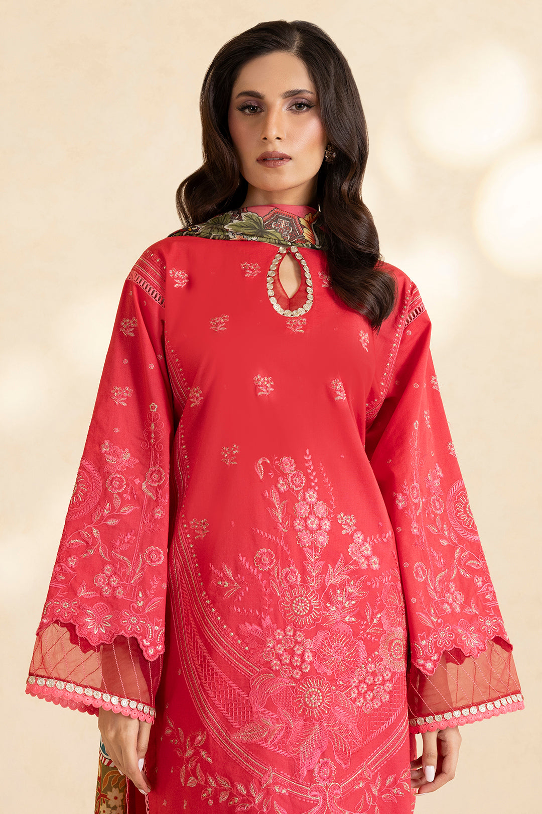 Embroidered Shirt Shalwar Dupatta - 0051