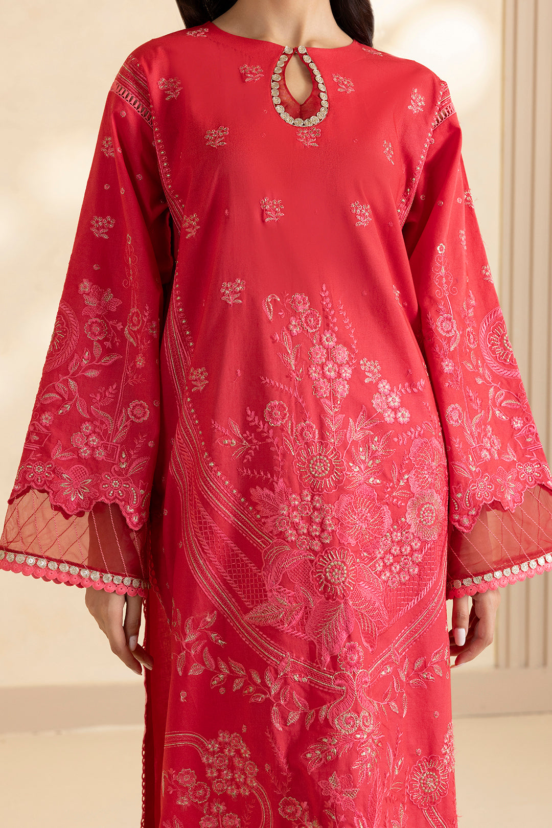 Embroidered Shirt Shalwar Dupatta - 0051