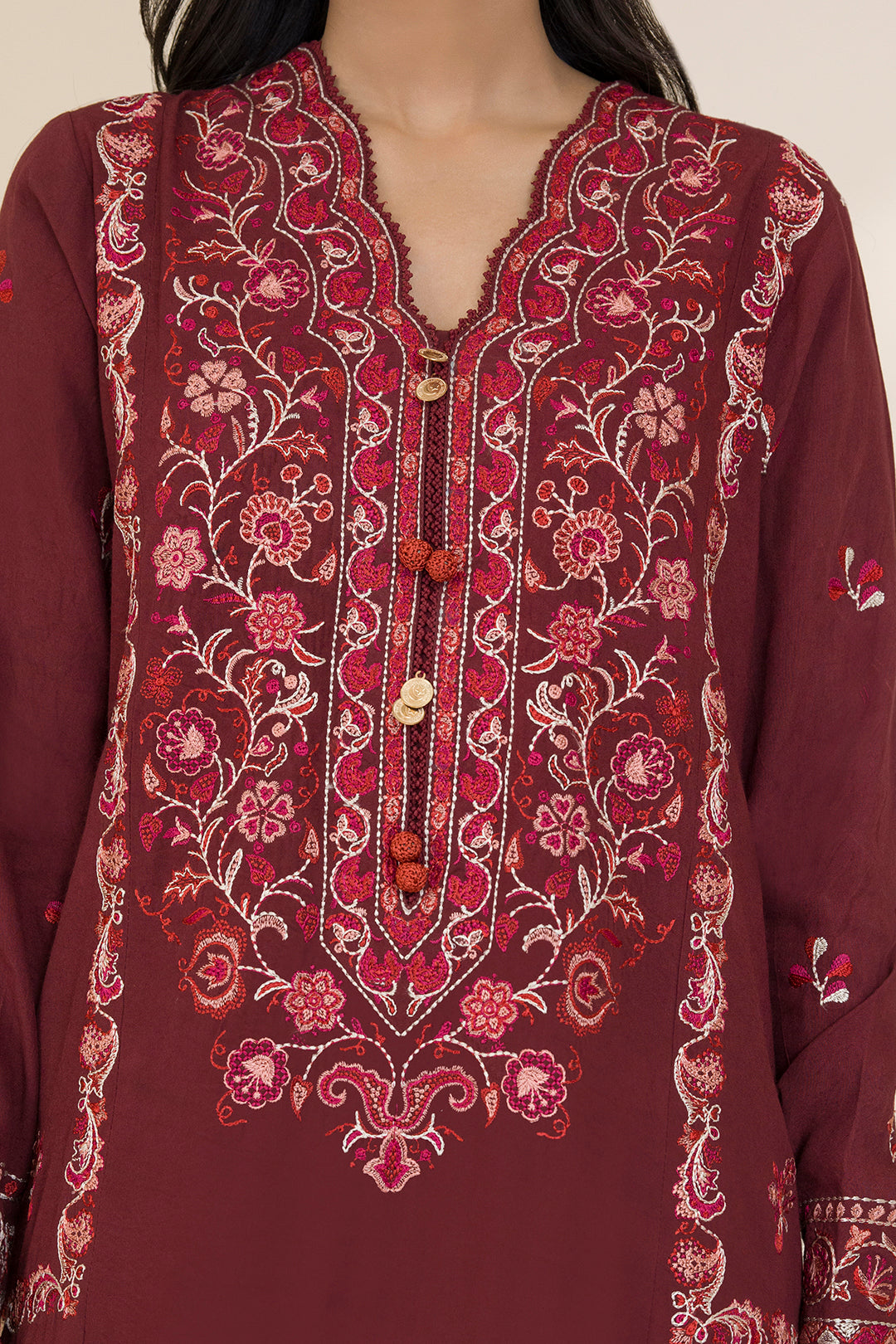 Embroidered Shirt Shalwar Dupatta - 0054