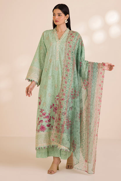 Embroidered Shirt Shalwar Dupatta - 0056