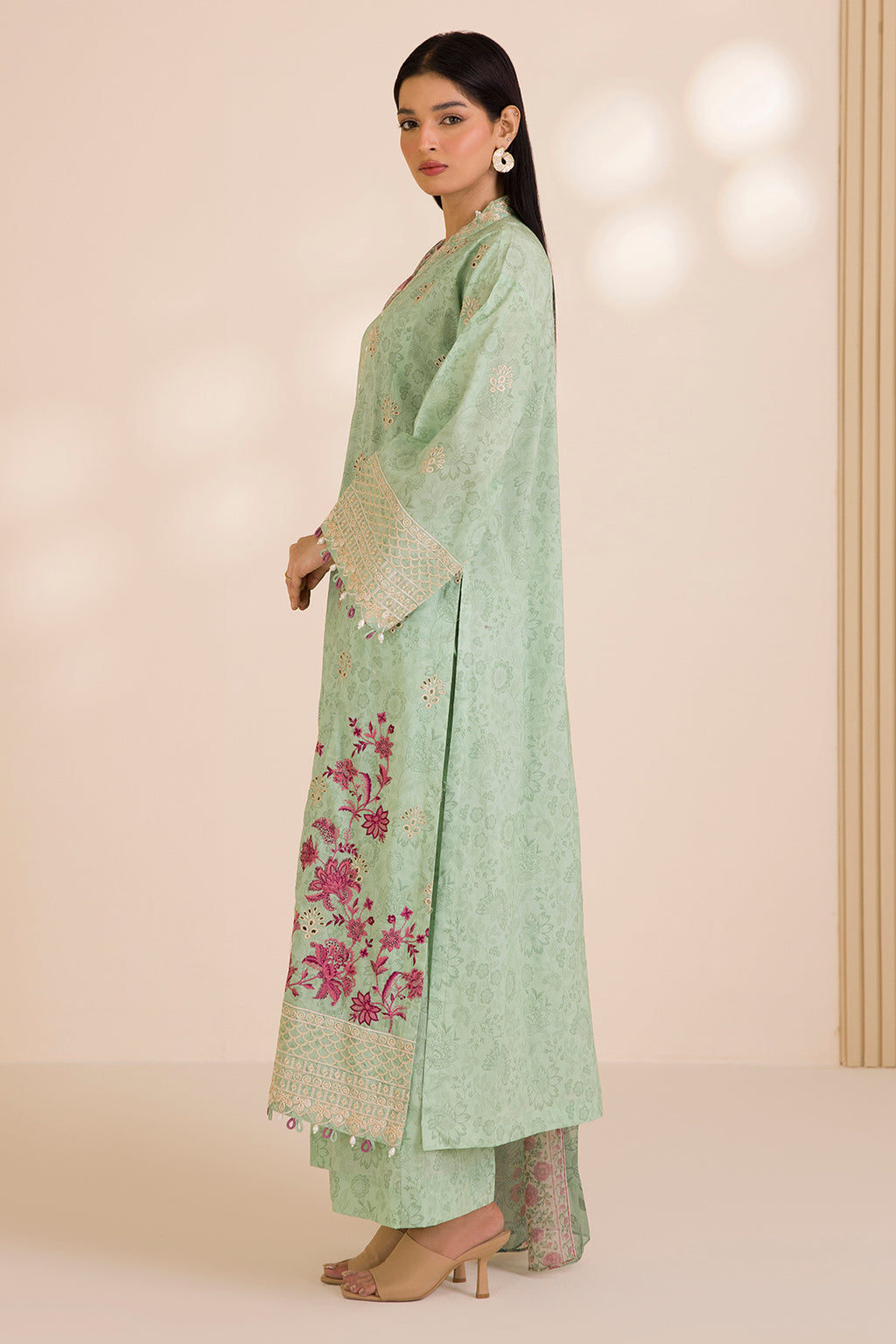 Embroidered Shirt Shalwar Dupatta - 0056