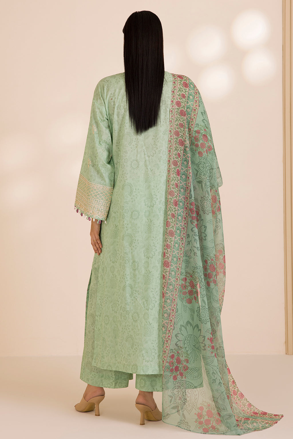 Embroidered Shirt Shalwar Dupatta - 0056