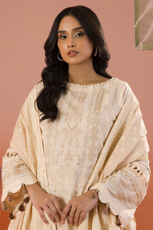 Embroidered Shirt Shalwar Dupatta - 0057