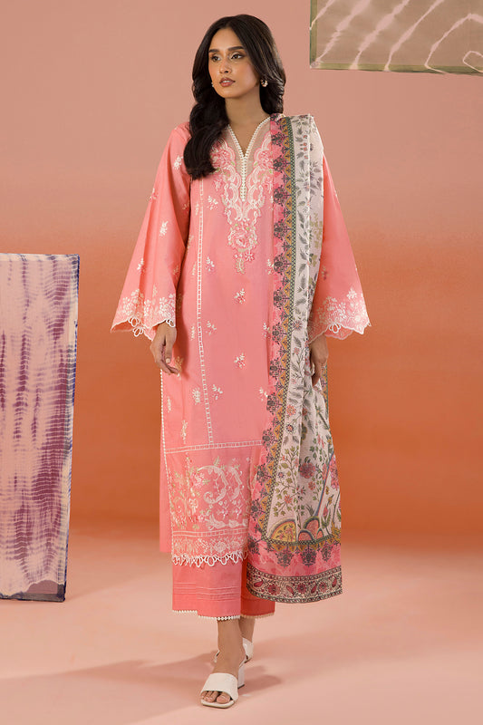 Embroidered Shirt Shalwar Dupatta - 0058