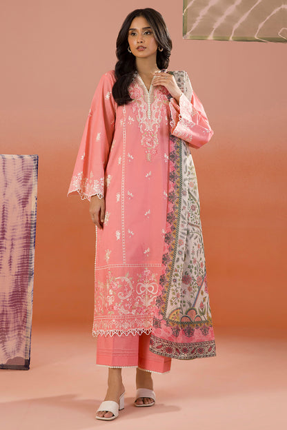 Embroidered Shirt Shalwar Dupatta - 0058