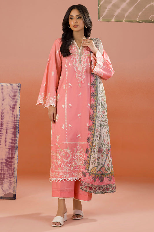 Embroidered Shirt Shalwar Dupatta - 0058