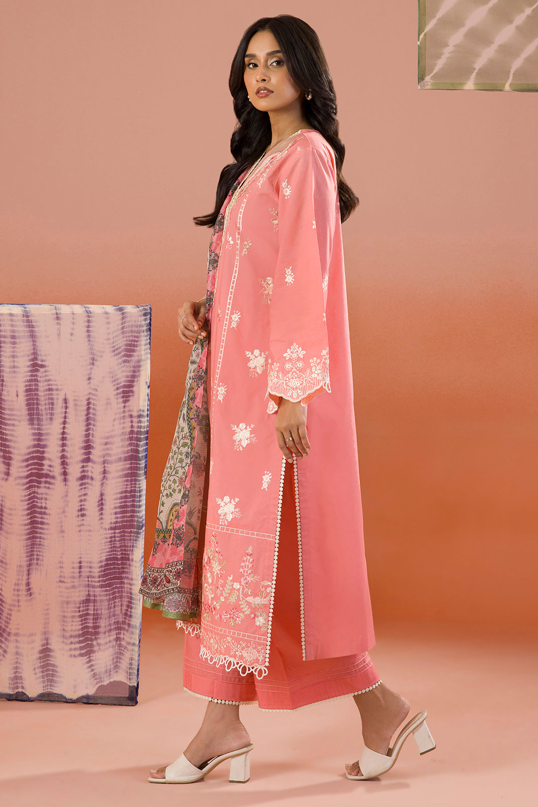Embroidered Shirt Shalwar Dupatta - 0058