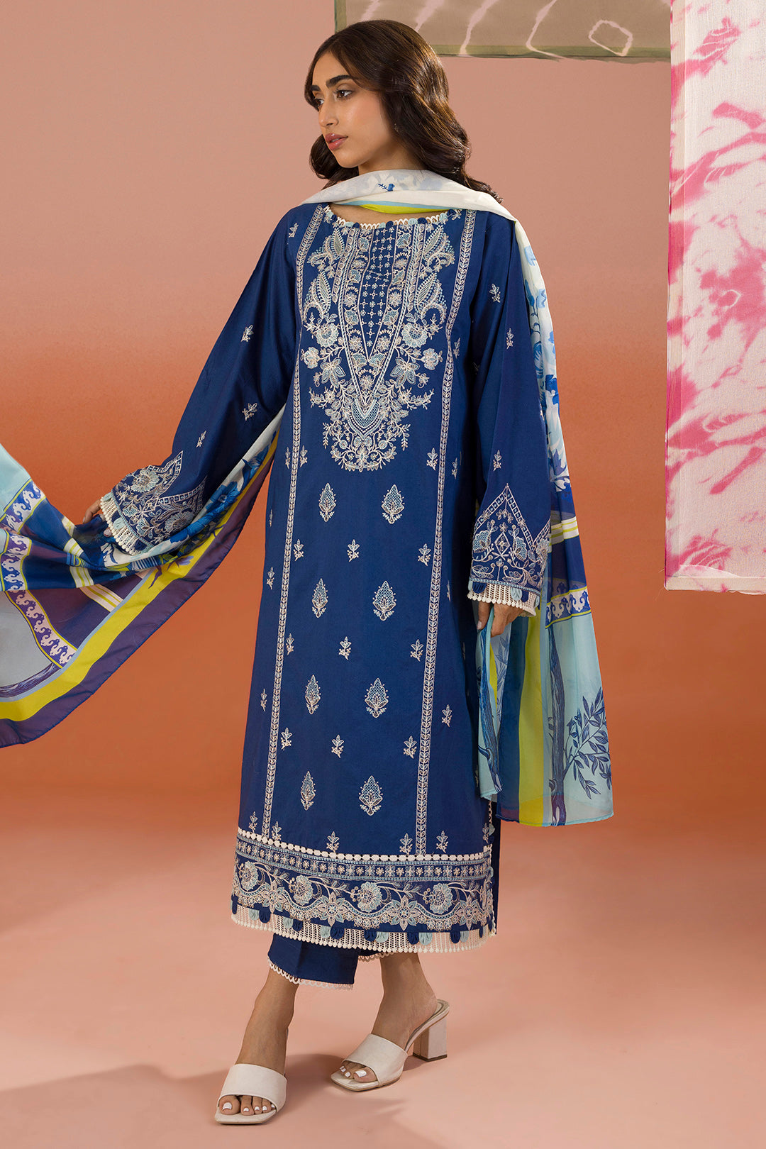 Embroidered Shirt Shalwar Dupatta - 0059