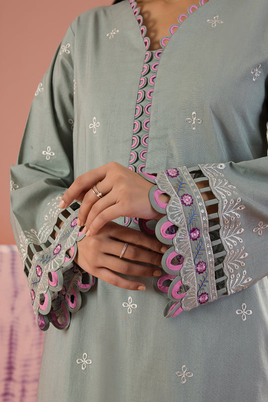 Embroidered Shirt Shalwar Dupatta - 0060