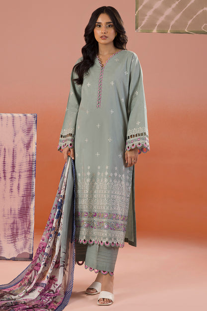 Embroidered Shirt Shalwar Dupatta - 0060
