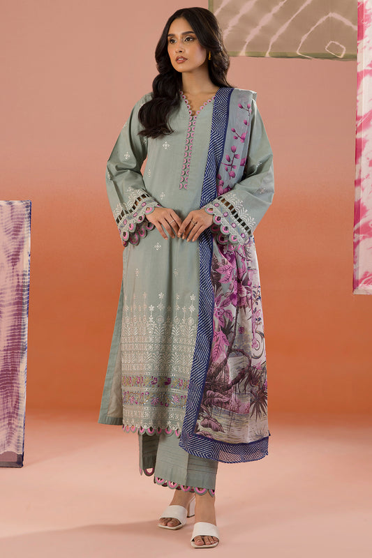 Embroidered Shirt Shalwar Dupatta - 0060